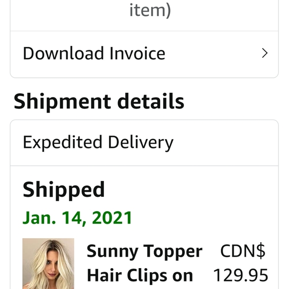 Sunny topper dark brown rooted ombre. Never worn roots are too dark for me. - Picture 7 of 8